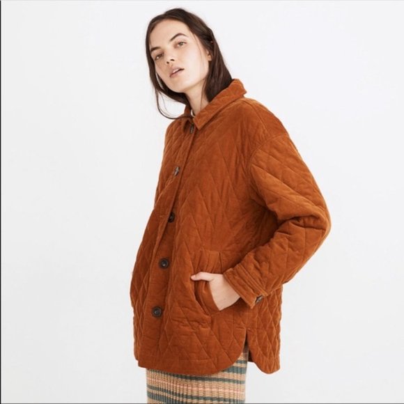 Madewell Jackets & Blazers - Madewell Quilted Corduroy Walton Shirt-Jacket